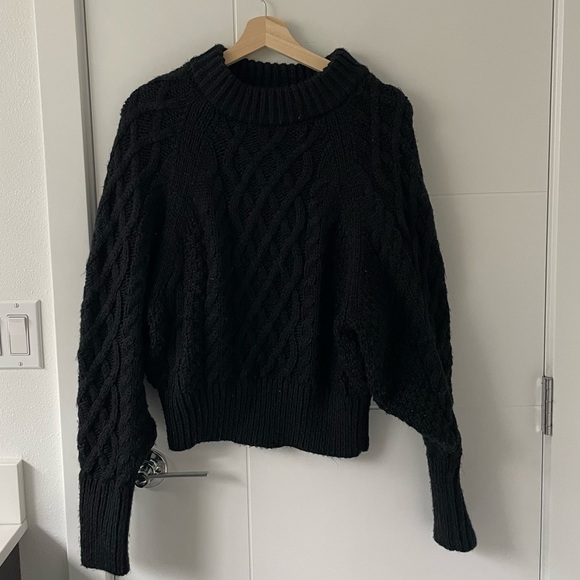H&M Black Cable Knit Sweater - Picture 4 of 6
